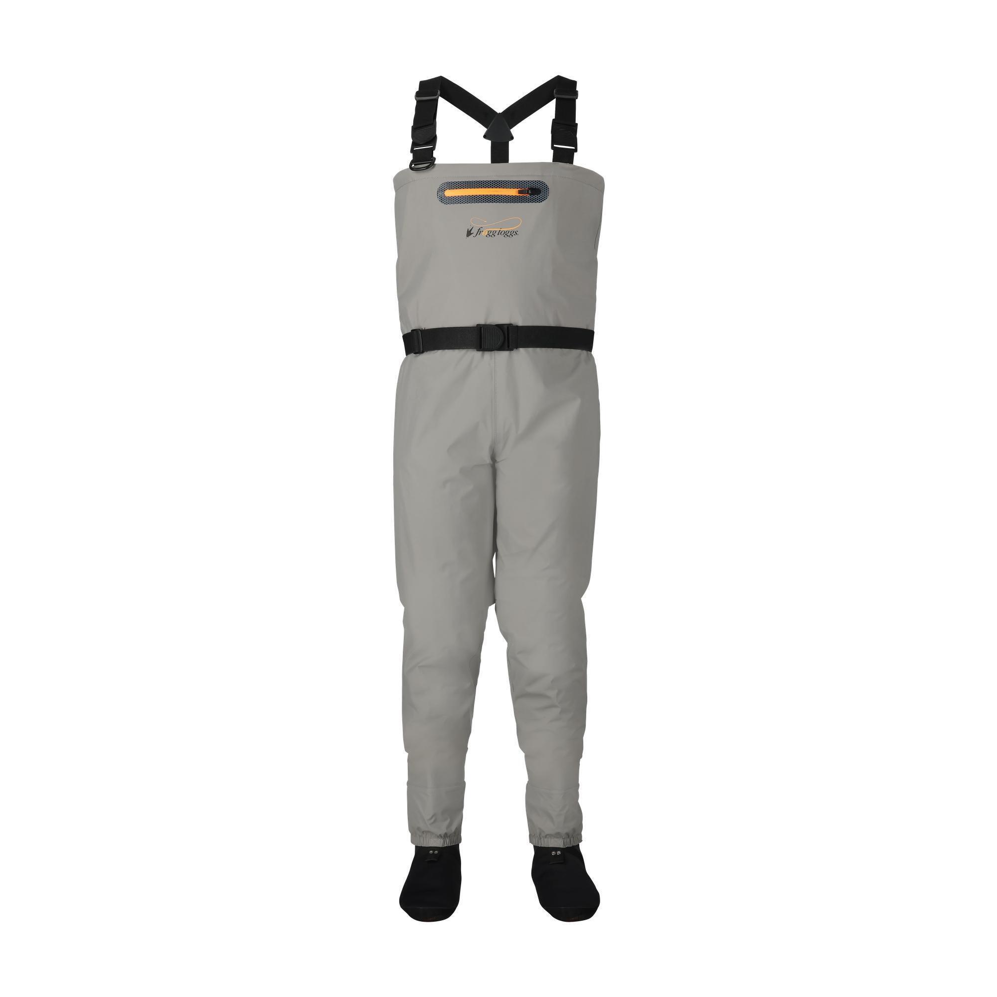 frogg toggs, Canyon II Breathable SF Chest Wader, Size XXL, Width Medium, Color Slate, Model# 2711136-2X